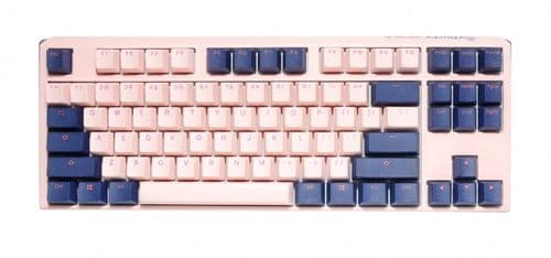 Teclado Mecanico Ducky One 3 Tkl Fuji Teclas De Color Rosa Y Azul Marino  Red Interruptor Ingles Pbt Doble Disparo Sin Costuras Estuche Superior Rosa