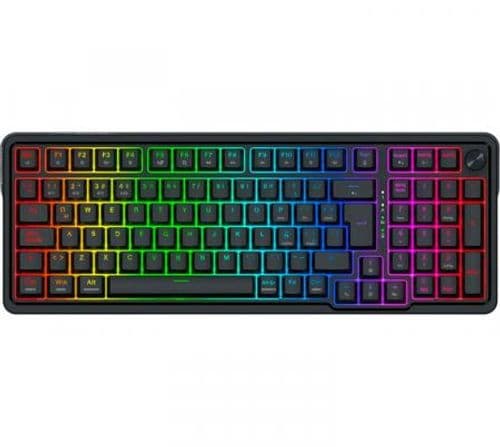Teclado Mecanico Redragon K686 Eisa PRO Wireless 2.4GHz Bluetooth 5.0 Switch Red Linear Black ESP RGB PC/MAC