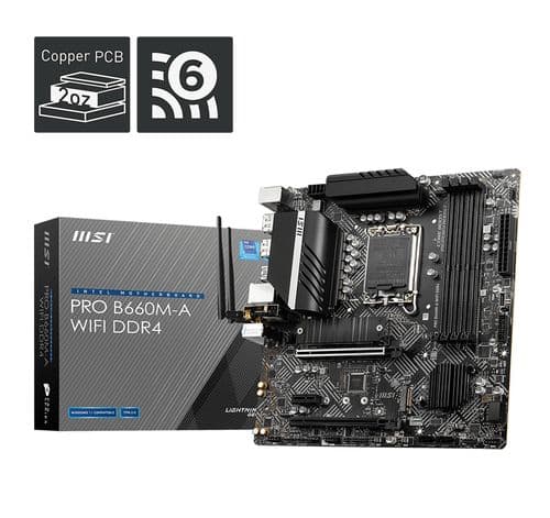 Motherboard Msi B660M A Wifi Ddr4 Lga1700
