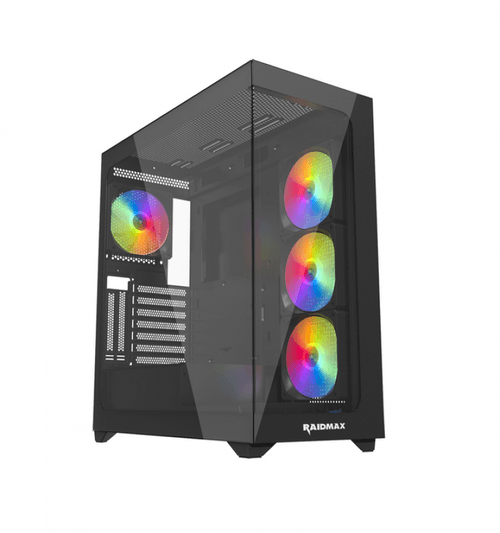 Gabinete Gamer Raidmax Infinita I800 Black Atx Tg Argb