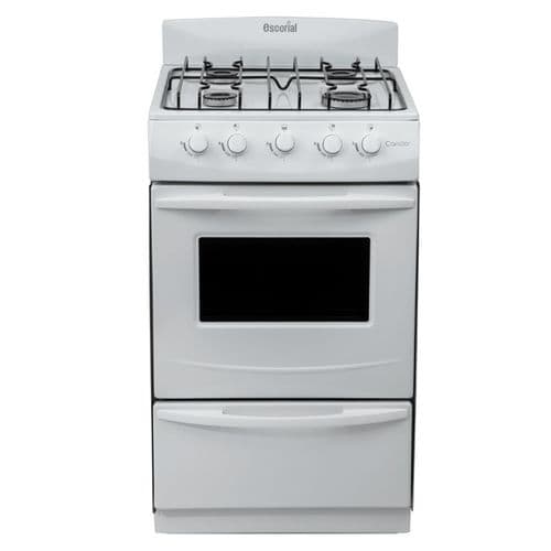 Cocina a Gas 51CM 4H Escorial Candor S2 Blanca