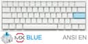 Teclado Gamer Ducky One 2 Mini Pure White Blanco Rgb Cherry Blue Rgb Double Shot Pbt Mecanico thumbnail