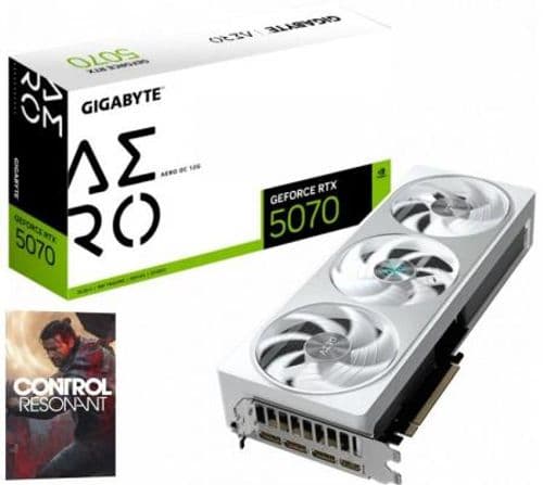 Placa de Video Gigabyte GeForce RTX 5070 12GB GDDR7 AERO OC