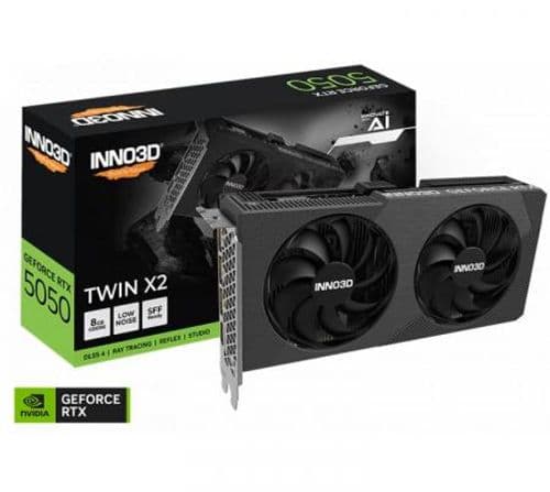Placa de Video INNO3D GeForce RTX 5050 8GB GDDR6 Twin X2 OC