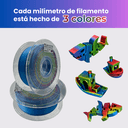 Filanova Filamento PLA Silk Tri Color High Speed x1 kg. thumbnail