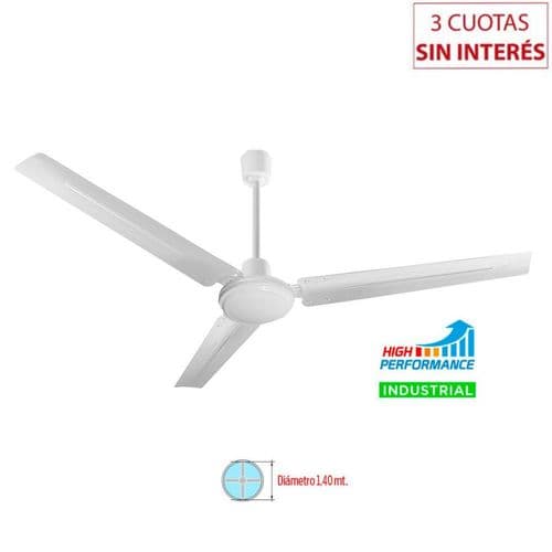 Ventilador de techo Industrial Liliana VTHI503 Blanco