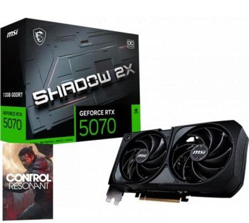 Placa de Video MSI GeForce RTX 5070 12GB GDDR7 SHADOW 2X OC