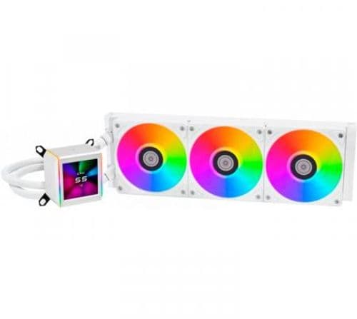 Cooler CPU Lian Li Galahad II LCD 360 ARGB White Water Cooler IPS SCREEN