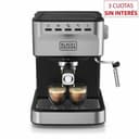 Cafetera Espresso Black & Decker EM0312-OSDAR 20Bar C/Espumador Negro con Inox thumbnail