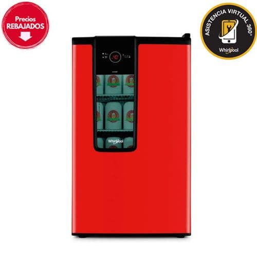 Heladera Cervecera 82Lts Whirlpool WBC82RY No Frost Roja