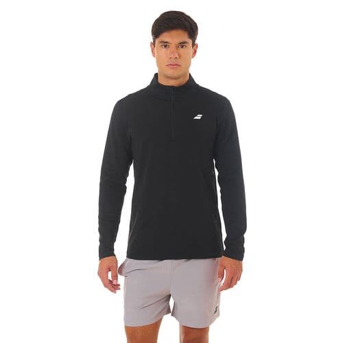 Buzo Térmico Hombre 1/2 Zip Negro