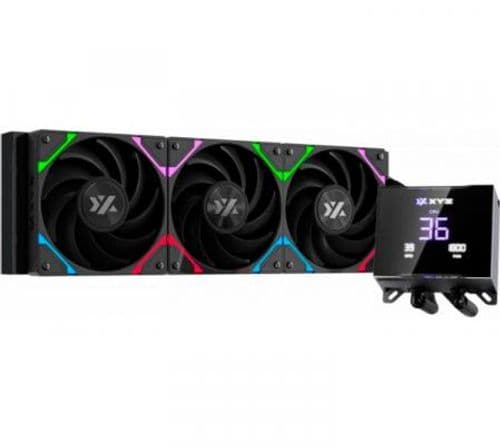 Cooler CPU XYZ HYDROTEMP AIO 360 ARGB Black LCD Display Water Cooler  BULK - OUTLET