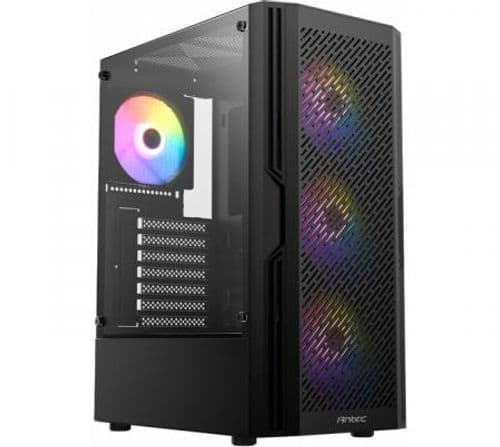 Gabinete Antec AX20 ELITE RGB Black Mesh 4x120mm RGB Fijo Fans Vidrio Templado