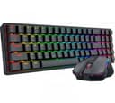 Combo Redragon S136 Teclado Mecanico 78% Wireless + Mouse Wireless 2.4Ghz BluetoothRGB thumbnail