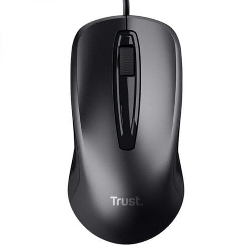 Mouse Trust Carve Con Cable Usb Para Oficina Negro