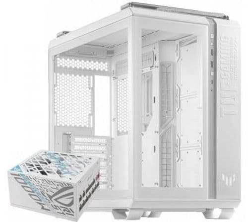 Combo ASUS White Edition Gabinete TUF GT502 + Fuente ASUS ROG Strix 1000W 80 Plus Platinum