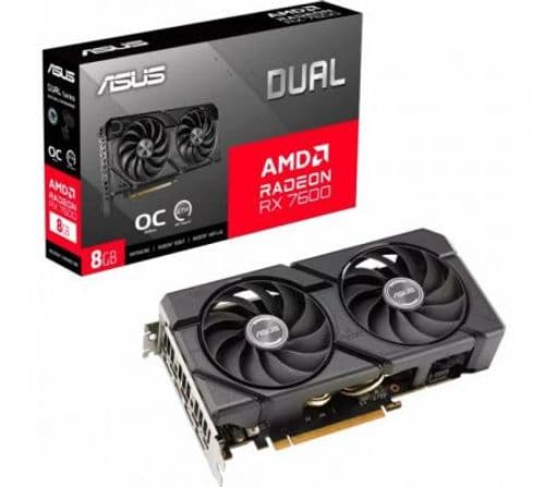 Placa de Video ASUS Dual Radeon RX 7600 8GB GDDR6 EVO OC