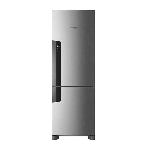 Heladera C/Freezer 397Lts Whirlpool WRE45MK Bottom Mount No Frost Inverter Inox