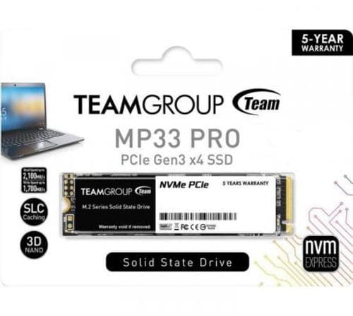 Disco Solido SSD M.2 Team 1TB MP33 PRO 3400MB/s NVMe PCI-E Gen3 x4