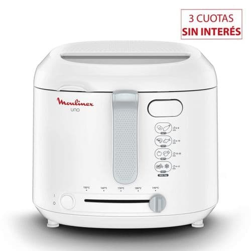 Freidora 1.8Lts Moulinex UNO AF203158 Blanco