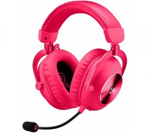 Auriculares Logitech PRO X 2 Wireless Lightspeed 2.4Ghz Bluetooth Magenta 50Hs