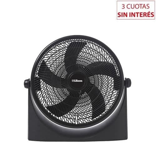 Turboventilador 16" Liliana VTF16P 5 Aspas Negro