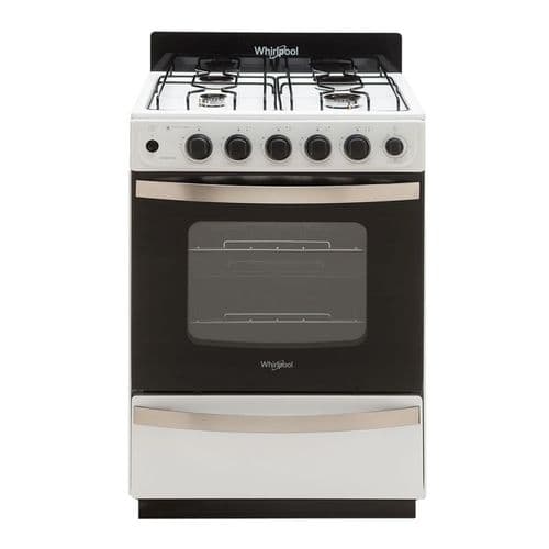 Cocina a Gas 56CM 4H Whirlpool WFB57DW Blanco