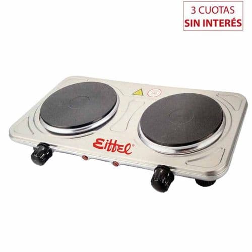 Anafe Eléctrico 2H Eiffel E-632 2000W Inox