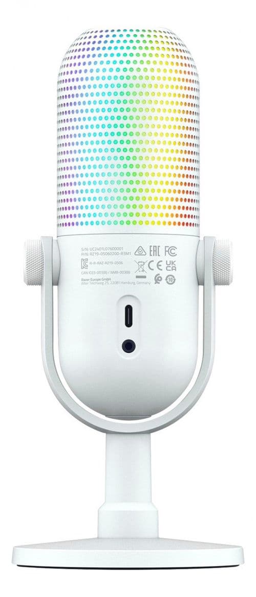 Microfono Razer Seiren V3 Chroma White Rgb Usb-c