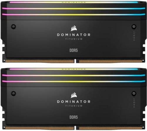 Memoria Corsair DDR5 32GB (2x16GB) 6400MHz Dominator Titanium RGB CL32 Intel XMP3.0 ICUE