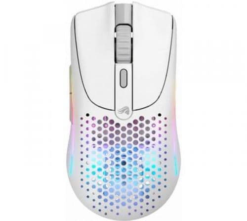 Mouse Glorious Model O 2 Mini Wireless 2.4ghz Bluetooth Matte White 26K DPI 49gr RGB
