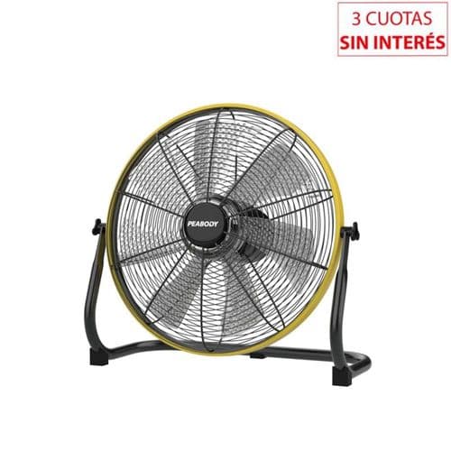 Turboventilador a Batería 16" Peabody PE-VTB1630NA USB Amarillo