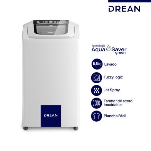 Lavarropas Automático C/Superior Drean LSDR0680TB0 658B 6.5Kgs 800RPM Blanco
