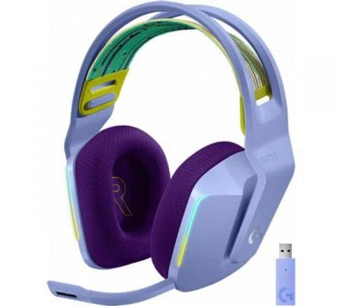 Auriculares Logitech G733 Wireless Lightspeed LightSync RGB Lila 29Hs