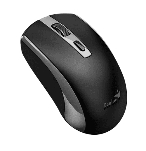 Mouse Genius Wireless Recargable Eco-8150 Black Grey