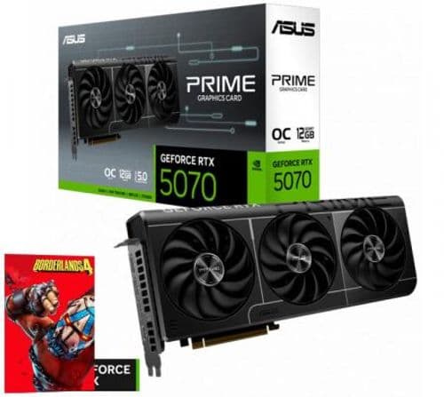 Placa de Video ASUS PRIME GeForce RTX 5070 12GB GDDR7 OC