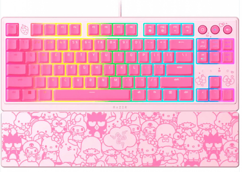 Teclado Gamer Razer Ornata V3 Tkl Hello Kitty Edition