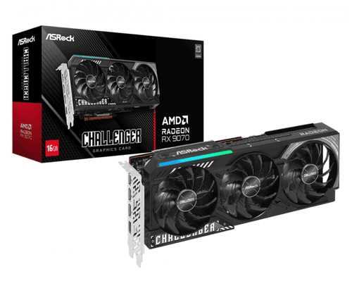 Placa De Video Asrock Rx9070xt 16gb Challenger