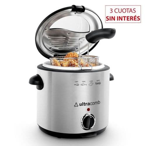 Freidora Eléctrica 1.5Lts Ultracomb FR-8301 Inox