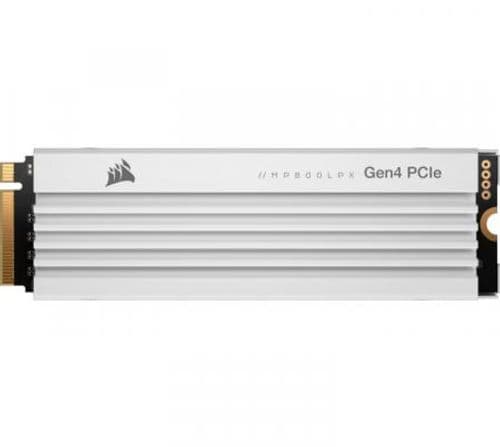 Disco Sólido SSD M.2 Corsair MP600 PRO LPX 4TB 7100MB/s NVMe PCIe x4 Gen4 Heatsink White PS5 Compatible