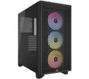 Gabinete Corsair 3000D TG Airflow Black RGB 3x120mm AR120 ARGB Fans ATX thumbnail