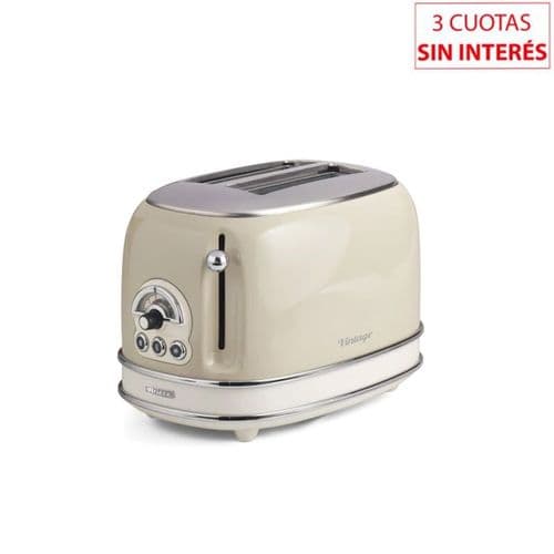 Tostadora Eléctrica Vintage Ariete PA-TO155BEE-I Beige