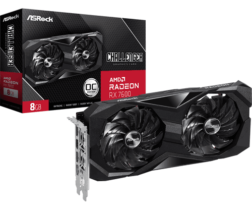 Placa De Video Asrock Rx 7600 8gb Challenger