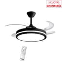Ventilador Techo Retráctil Luz LED Liliana VTHN603R Negro thumbnail
