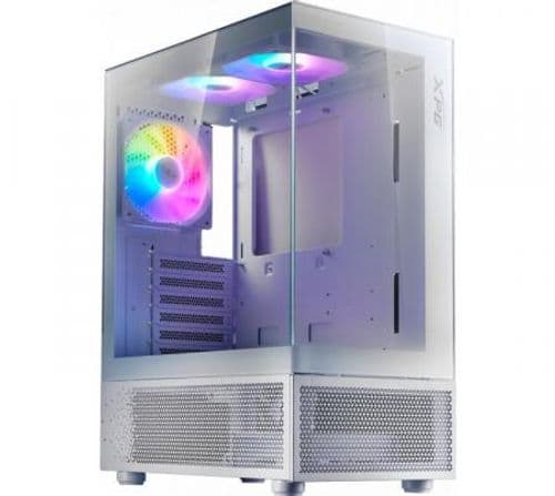 Gabinete XPG Invader X Mini White 5x120mm ARGB Fan Vidrio Templado