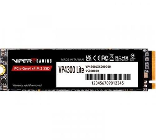 Disco Solido SSD M.2 Patriot 2TB VP4300 Lite 7400MB/s NVMe PCI-E Gen4 PS5 Compatible