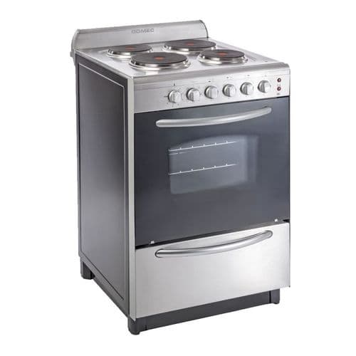 Cocina Eléctrica 56CM 4H Domec CEXG-51043 Acero Inoxidable