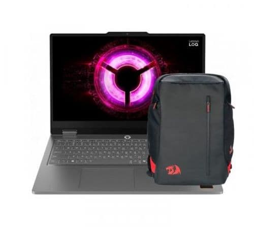 Notebook Gamer Lenovo LOQ Essential 15ARP11 15.6" AMD Ryzen 7 170 16GB DDR5 SSD 512GB RTX 5050 8GB Free DOS + Mochila Mochila Gamer Redragon Tardis 2 