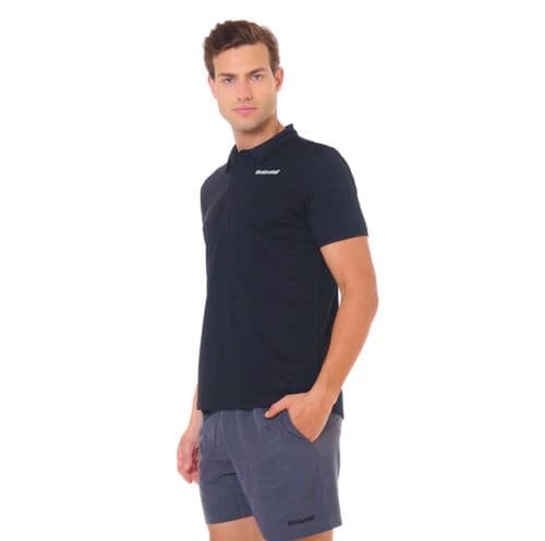 Remera Babolat Polo tradicional negra