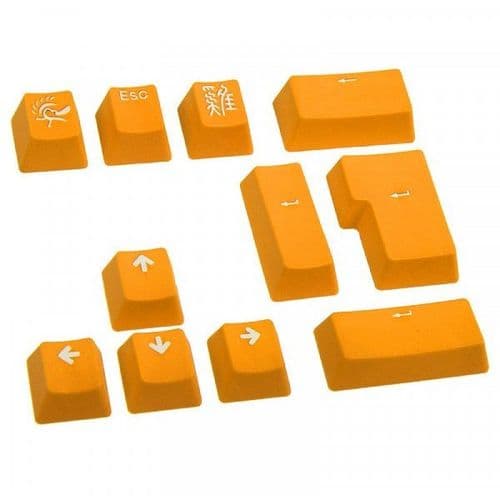 Set 11 Teclas Ducky Yellow Pbt Calidad Extrema Double Shot  Keycap